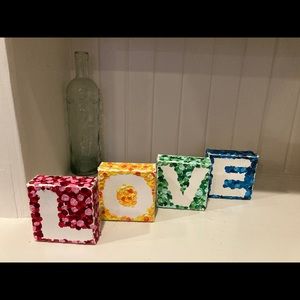 Handmade LOVE letters